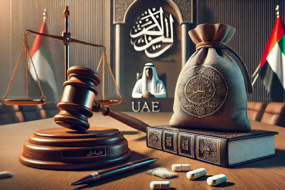 الاحكام الجنائية في حالة وضع المخدرات لشخص اخر في الإمارات