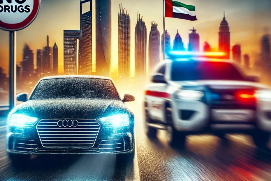 القيادة تحت تأثير المخدرات في الامارات
