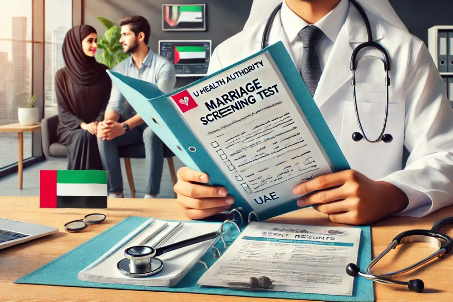 الاوراق المطلوبة لفحص الزواج الامارات​