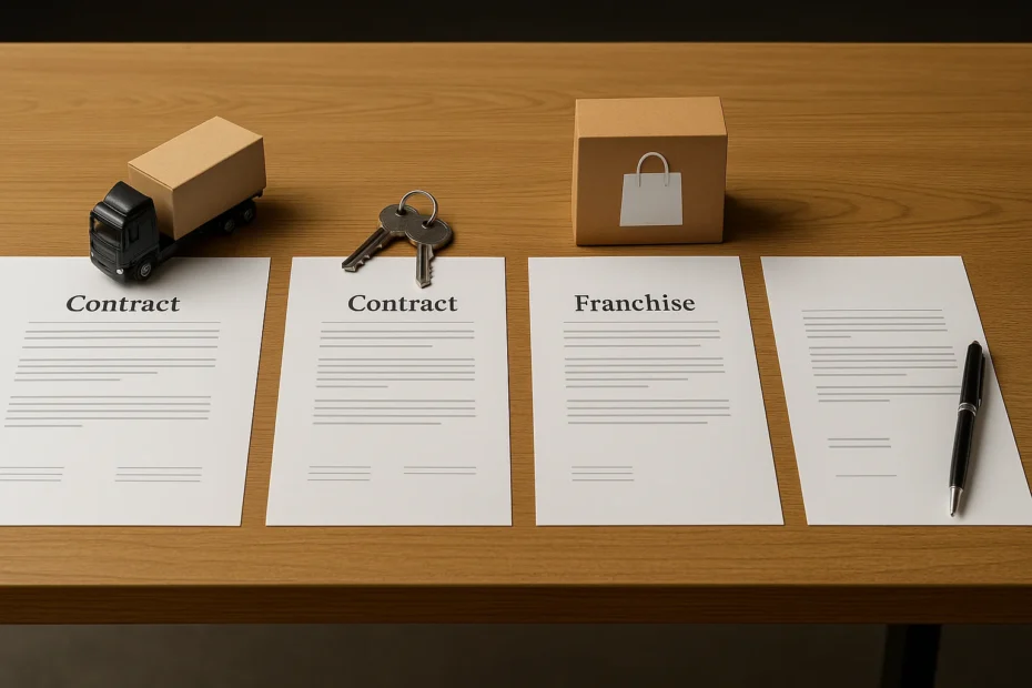 انواع العقود التجارية في الامارات